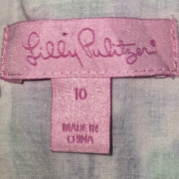 Lilly Pulitzer Ashlyn Shift Sleeveless Dress with Lace Accented Waist Size 10 - Picture 11 of 11